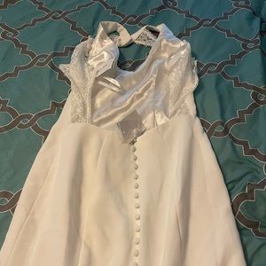 All white wedding dress SIZE 2P